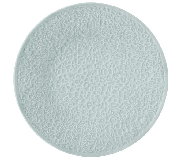 Teller flach 28 cm Vollrelief Nori arktisblau light