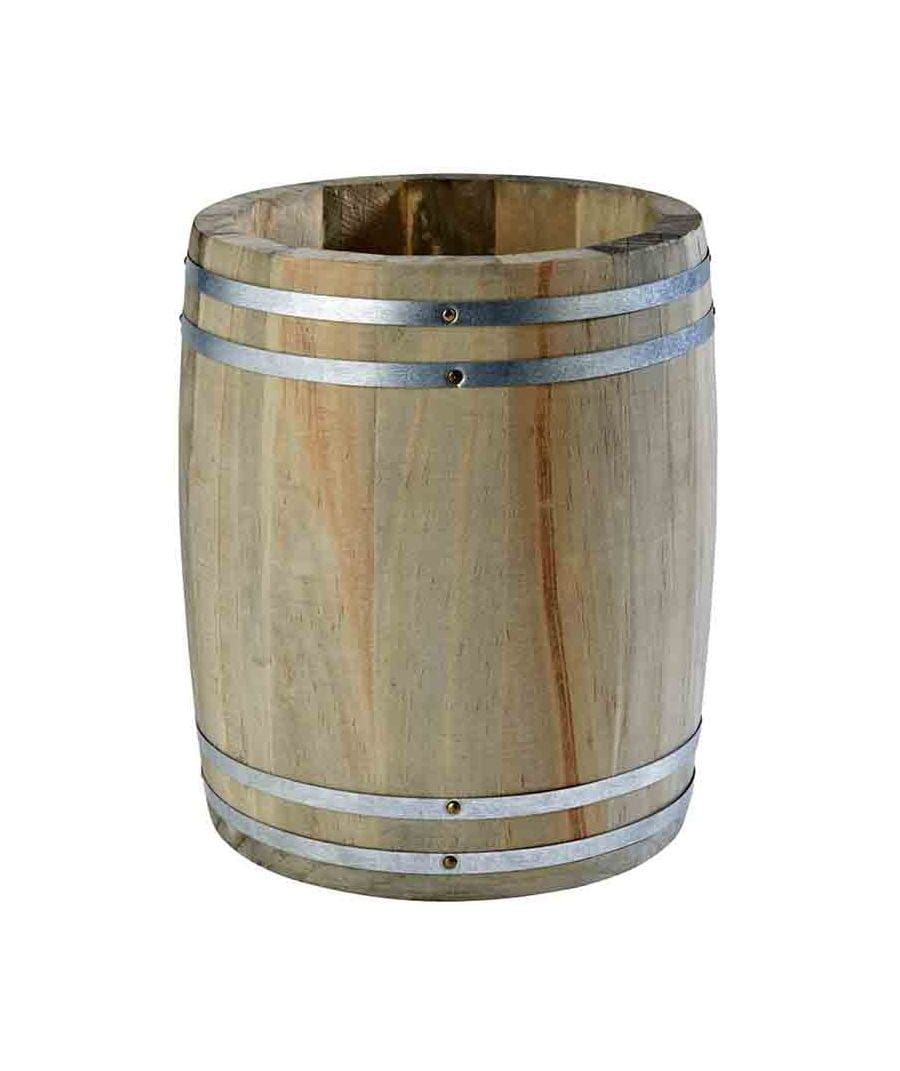 Besteckbehälter Holzfass Ø 11,5cm H: 14cm