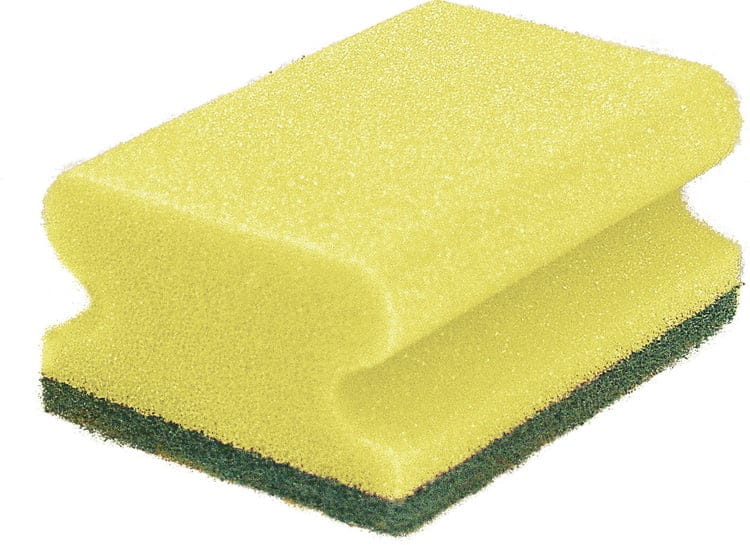 10 Stück Topfreiniger grün/gelb