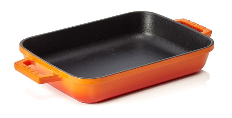 Auflaufform eckig 30x22x6cm LAVA orange