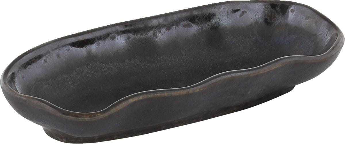 Platte oval 15x7cm NAMI ebony