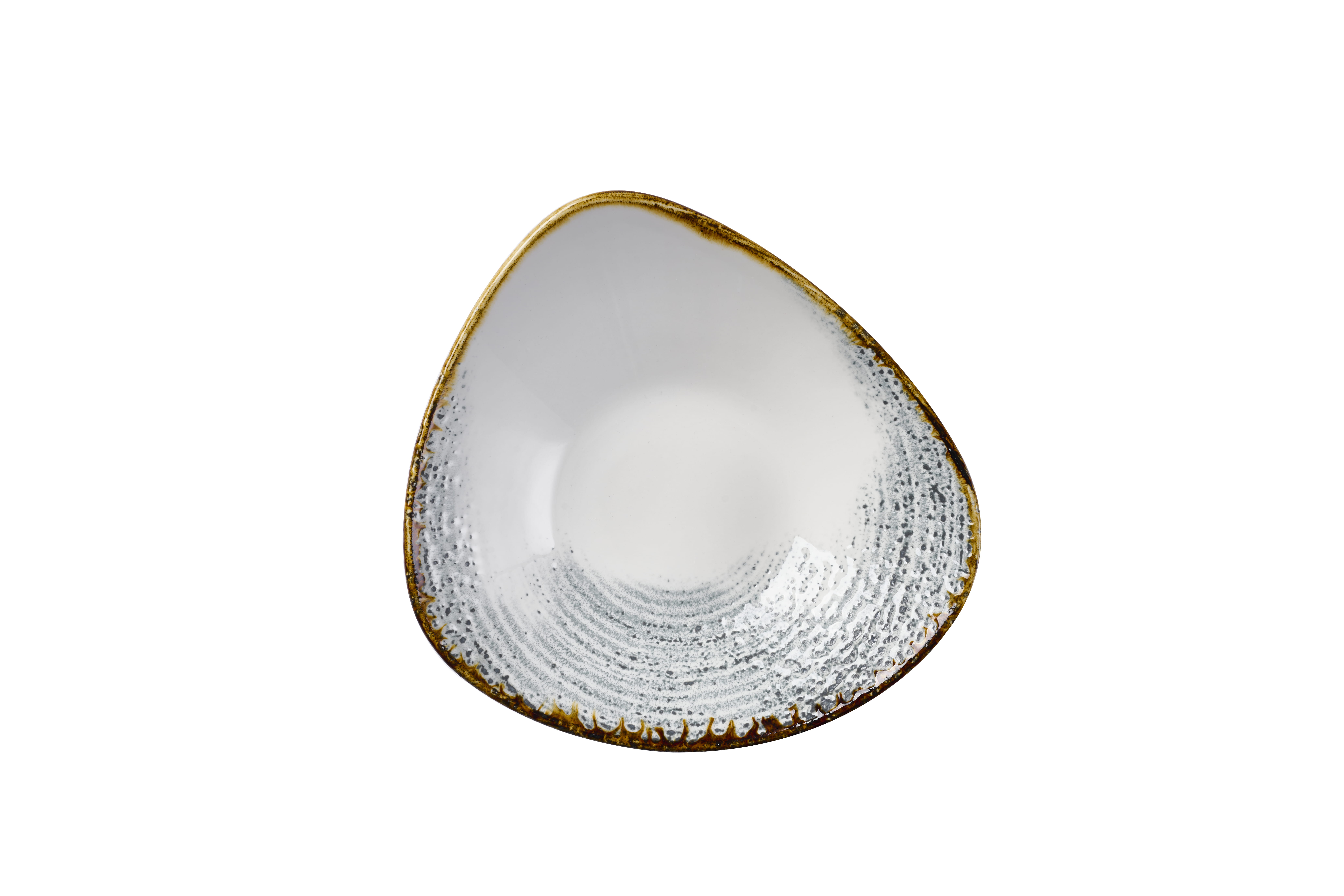 Schale dreieckig 23,5cm STUDIO PRINTS HOMESPUN ACCENTS jasper grey