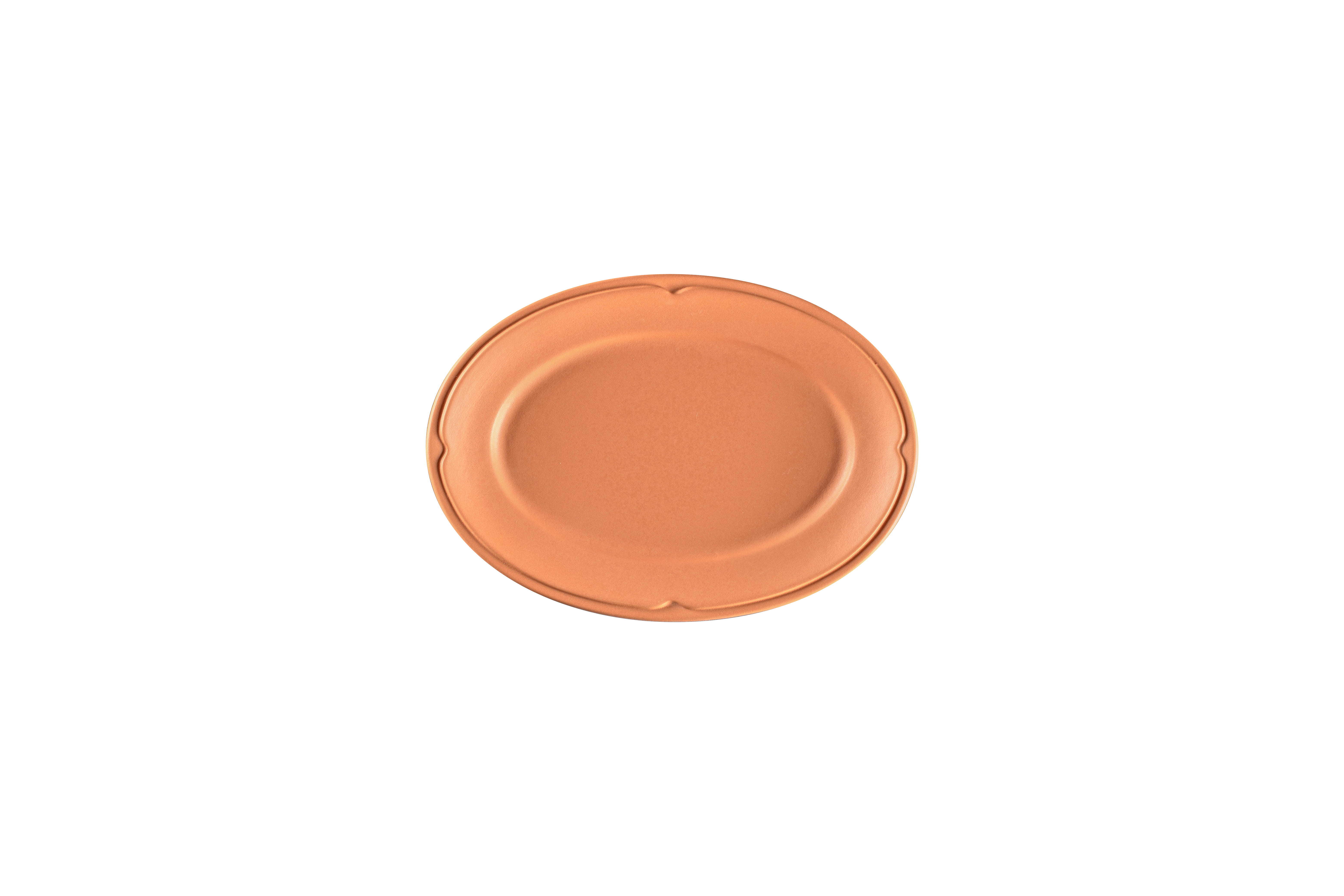 Teller oval 22x14,1x2,1cm TERO PRIMA terracotta