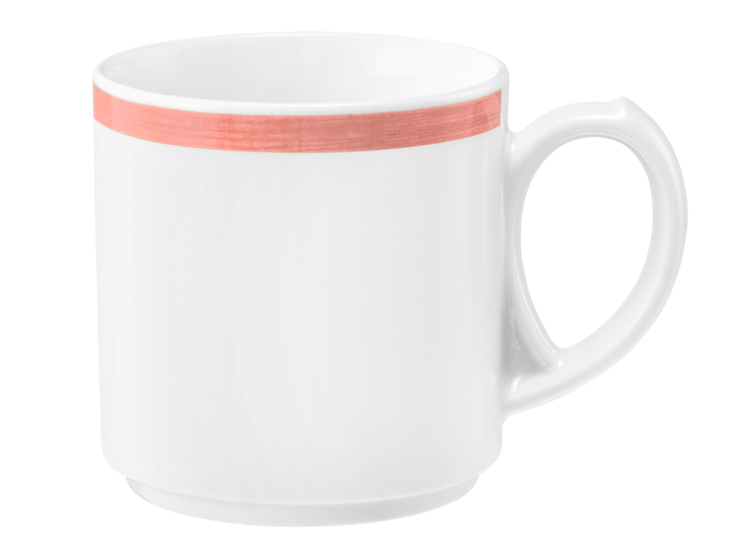 Becher rund mit Henkel 0,28l COMMUNITY pinselband rot