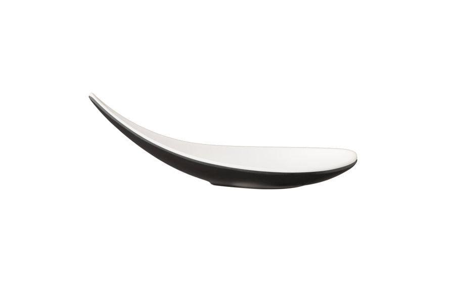 Fingerfood-Löffel BOAT braun/weiß 14,5x4,5cm H:4,5cm