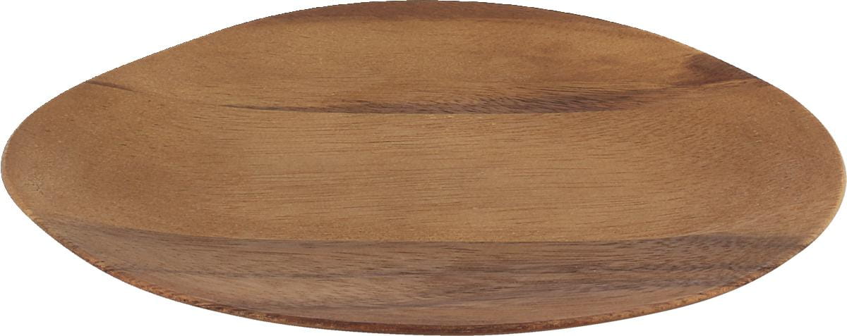 Teller flach asymmetrisch 23x19cm SPOTLIGHTS holz