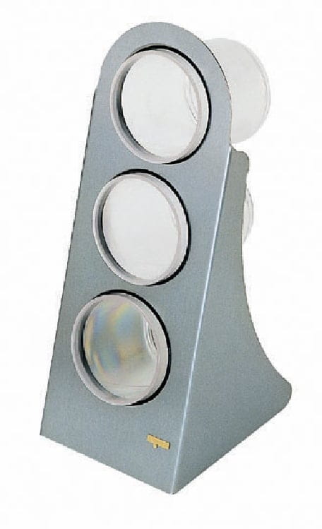 Behältersystem mit Edelstahl-Standfuß RACK