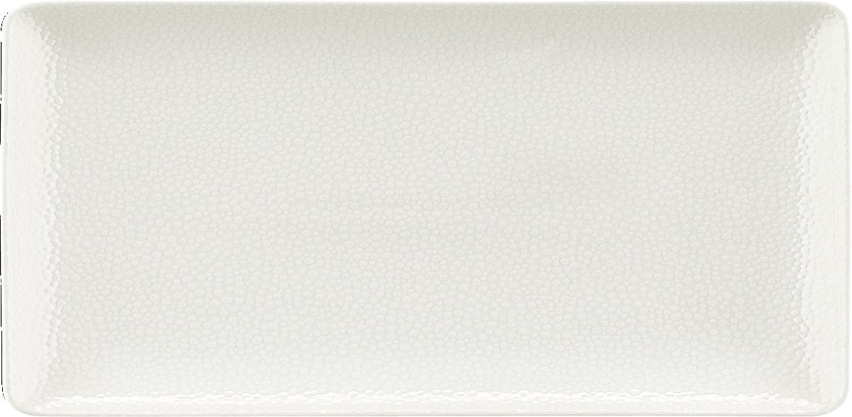 Platte rechteckig coup 42x20cm PURITY PEARLS LIGHT