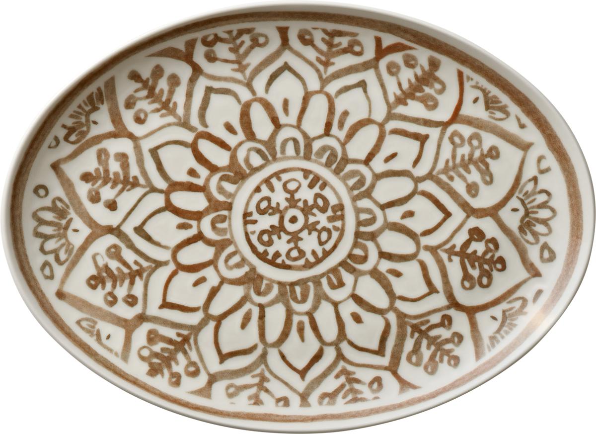 Platte oval coup 32x24cm SOULMATE sienna