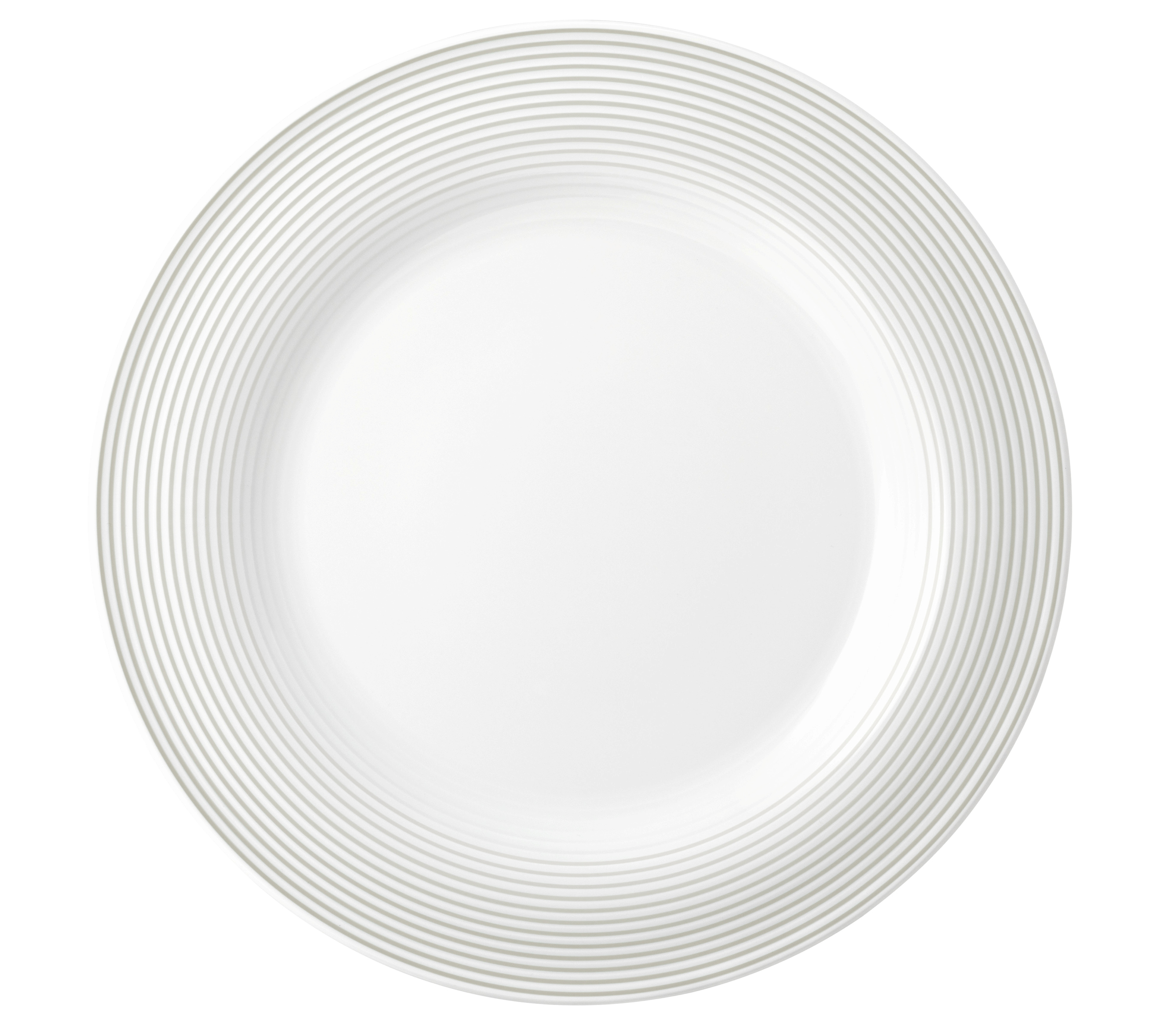 Teller rund mit Relief flach 28cm BLUES perlgrau