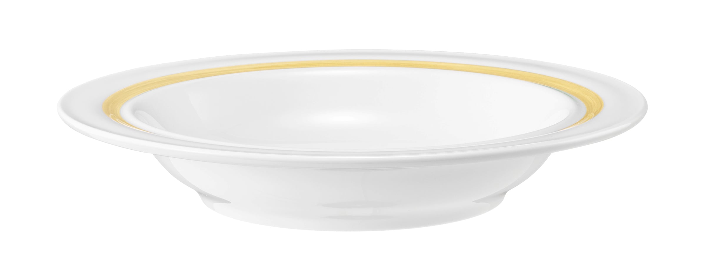 Teller rund tief 23cm COMMUNITY pinselband ocker