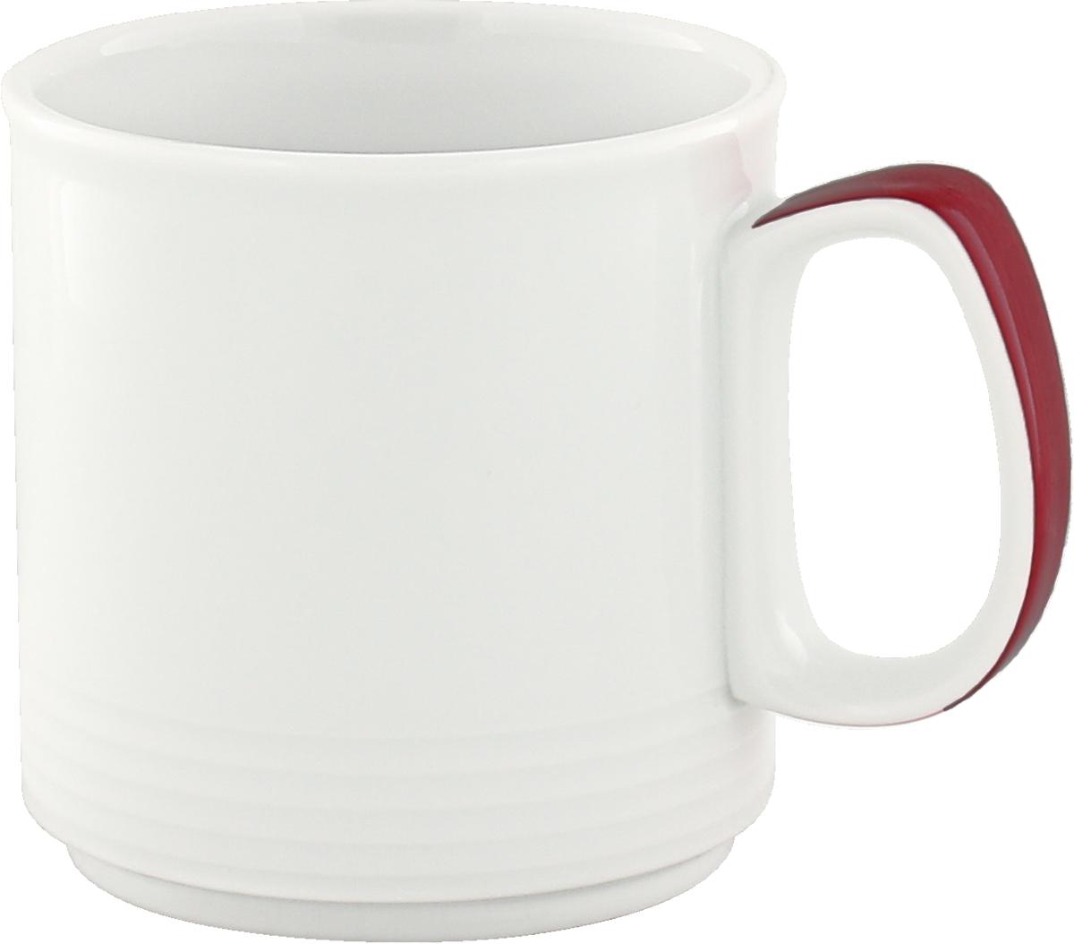 Spezialbecher stapelbar Relief 0.27l INVITA DIALOG PINSELBAND bordeauxrot