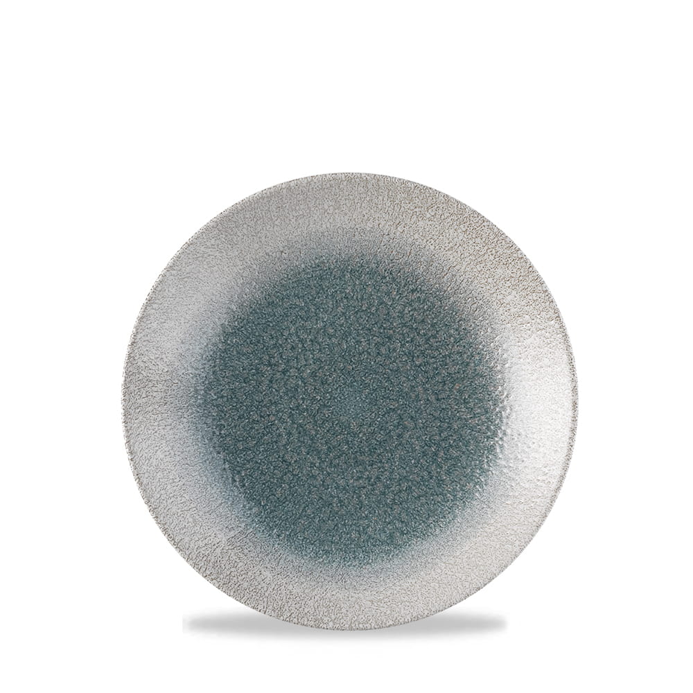 Teller halbtief rund 25,5cm STUDIO PRINTS RAKU DUO Agate Topaz