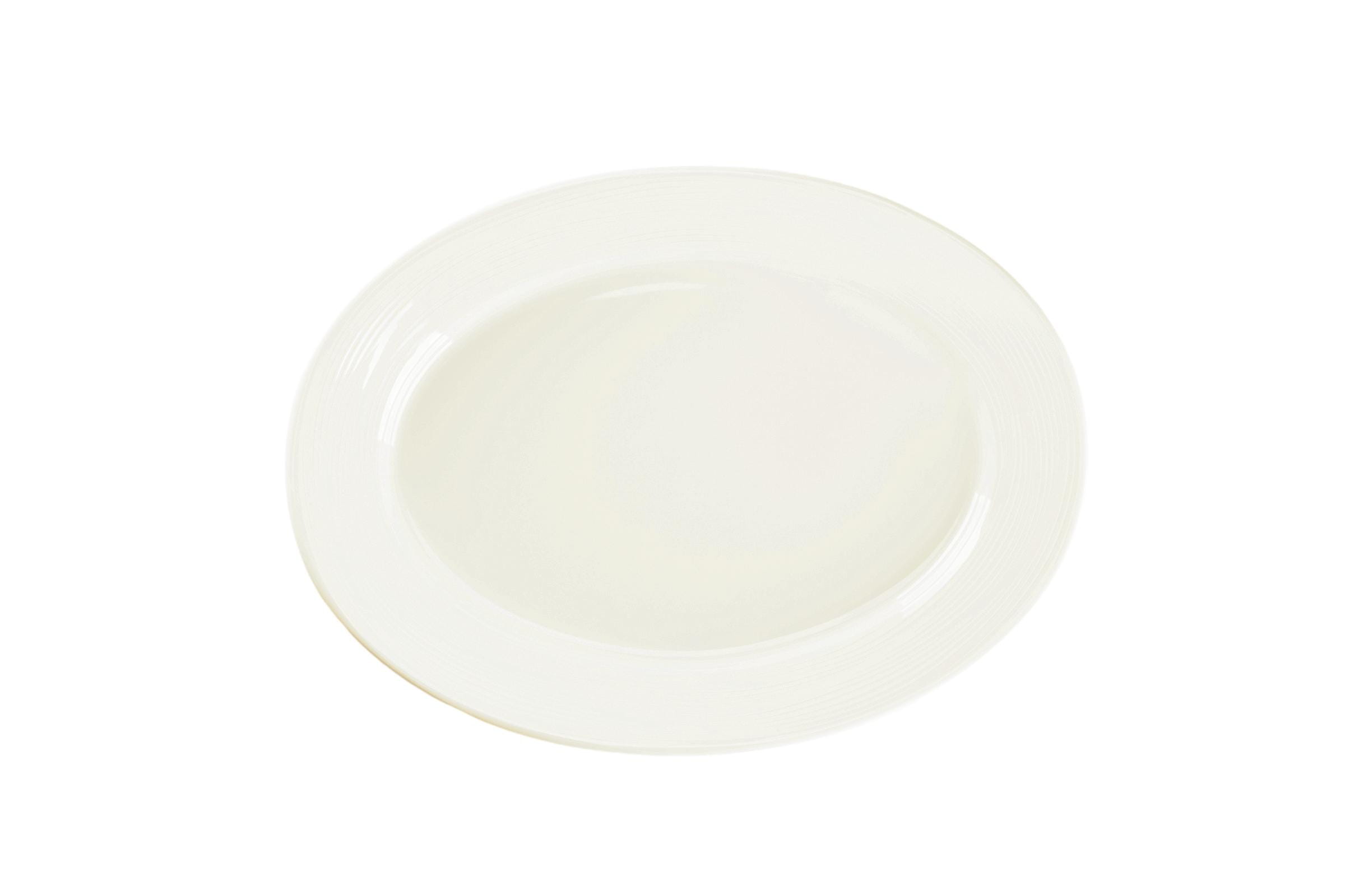 Platte tief oval 31x27xcm CORE white
