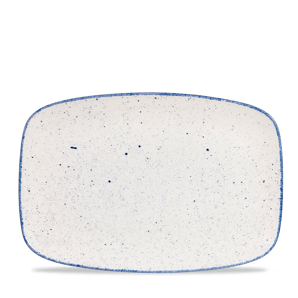 Platte Chef's rechteckig 34,4x23,4cm STONECAST HINTS indigo