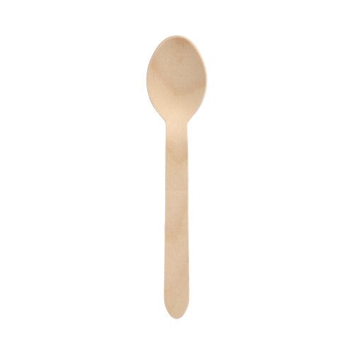 100 Stück Holz-Löffel 15,7cm PURE