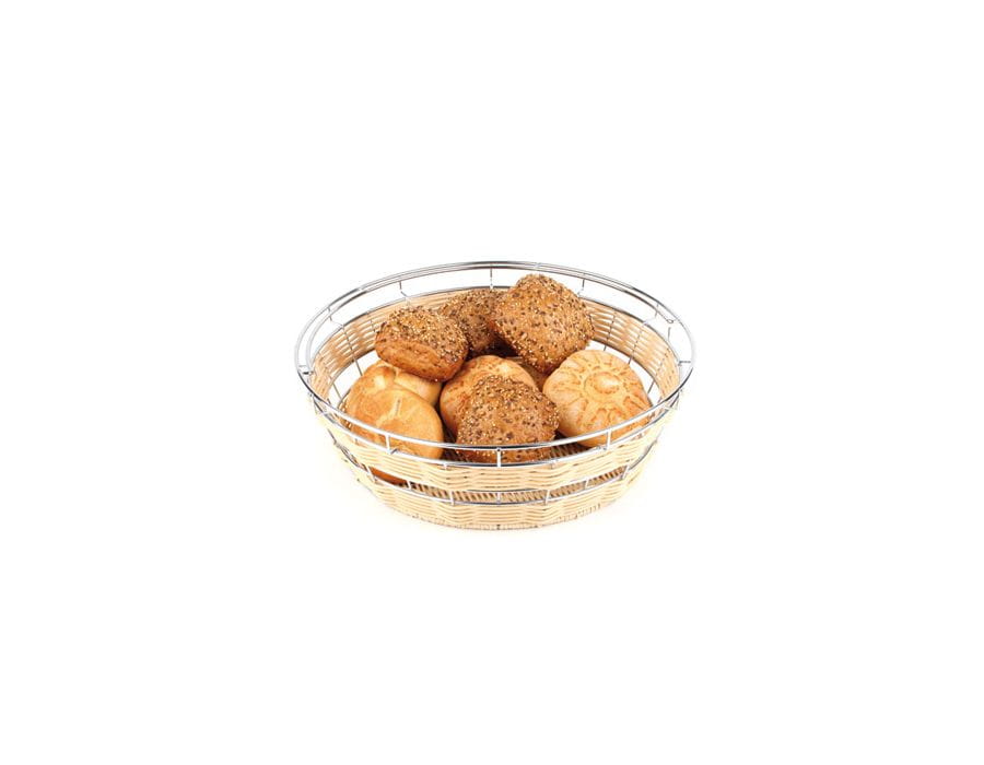 Bufett-Korb RUND D:40cm H:12,5cm ECONOMIC beige