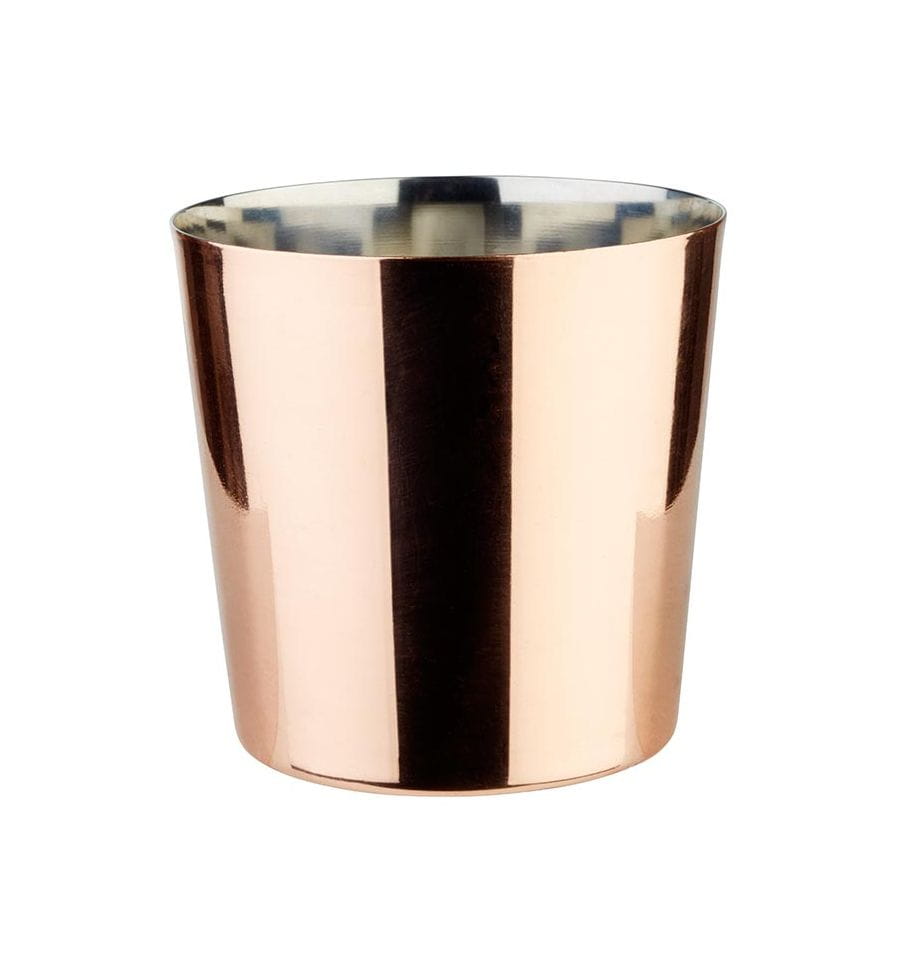 Servier-Eimer D:8,5cm H:8,5cm glatt KUPFER