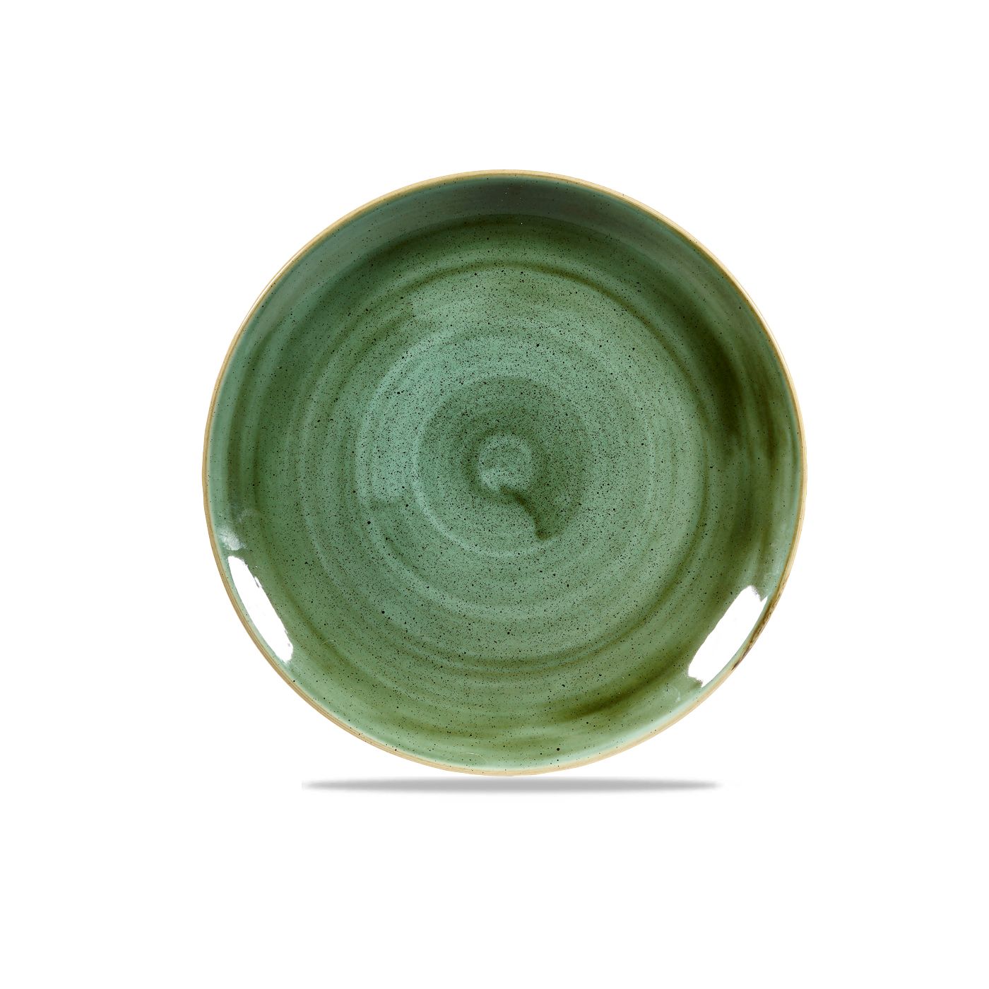 Teller flach coup 28,8cm STONECAST samphire green