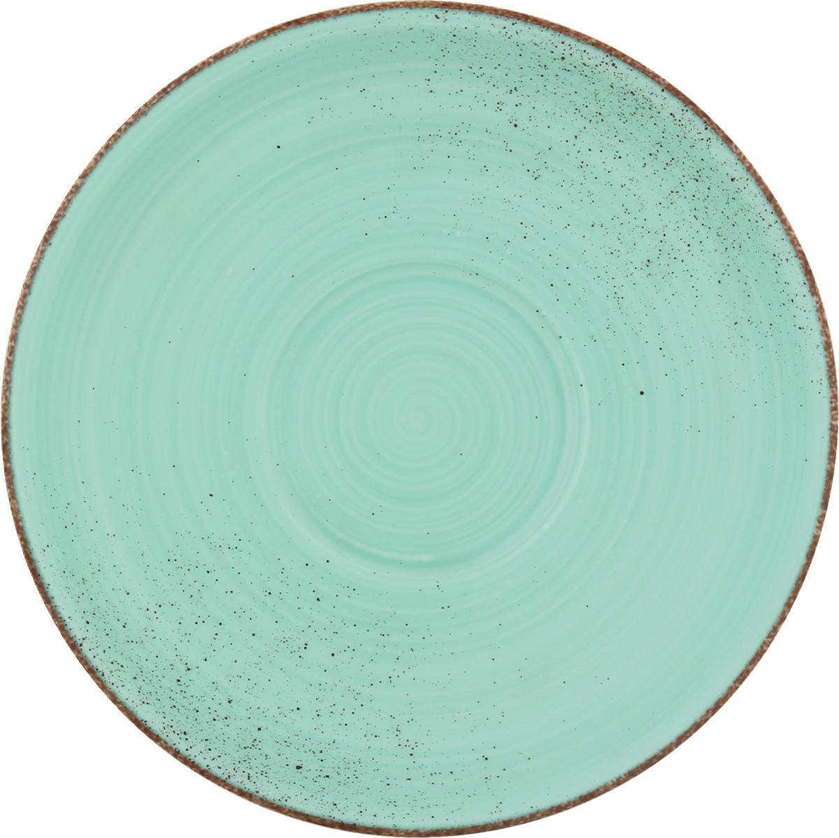 Kombi-Untertasse rund 16cm MODERN RUSTIC lagoon