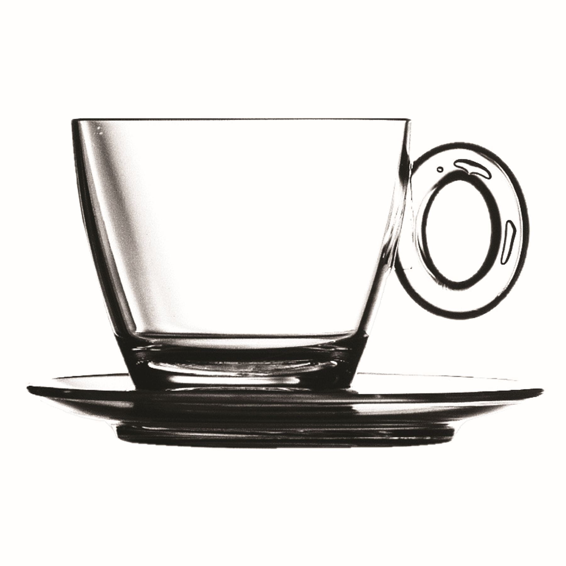 Milchkaffeetasse 0,27l PC TRANSPARENT UNO