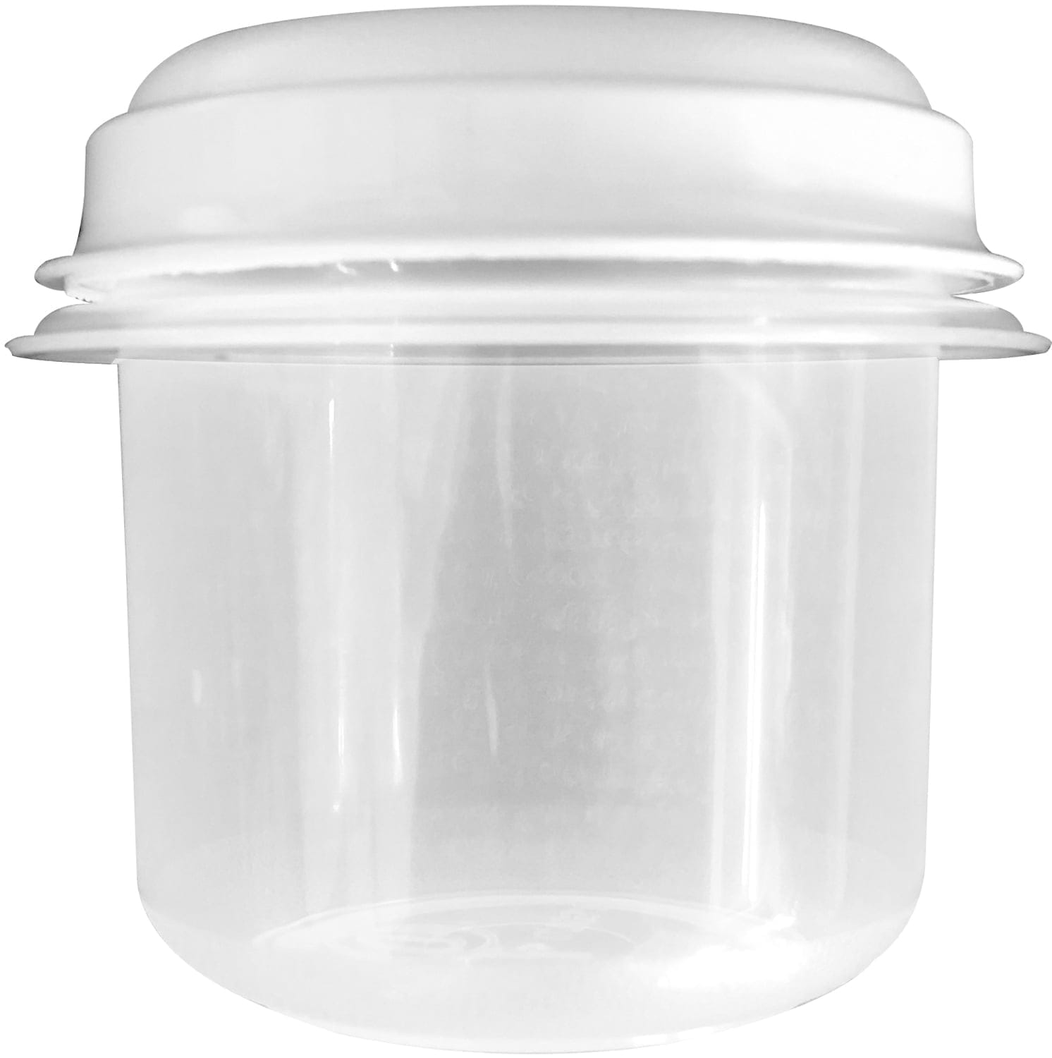 Rückstellprobenbecher mit Deckel 0,125l