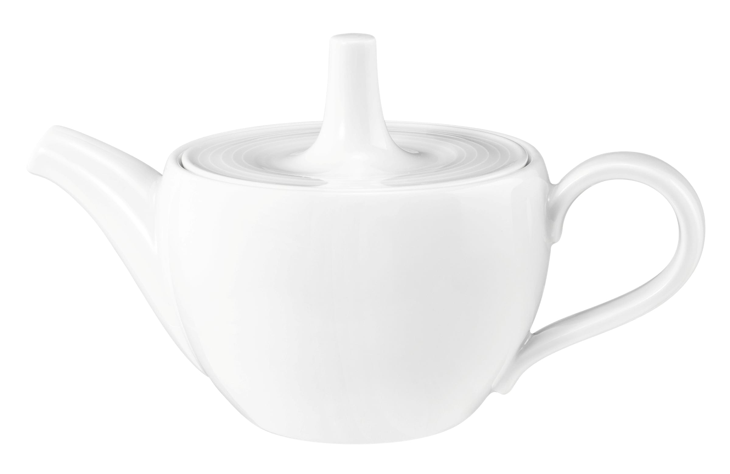 Teekanne rund mit Relief 1 0,5l BLUES weiß