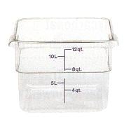 Vorratsbehälter eckig 11,4l Polycarbonat klar