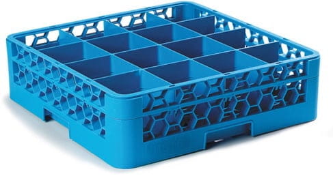 Tassenspülkorb 1 Aufsatz 16 Fächer OPTICLEAN blau