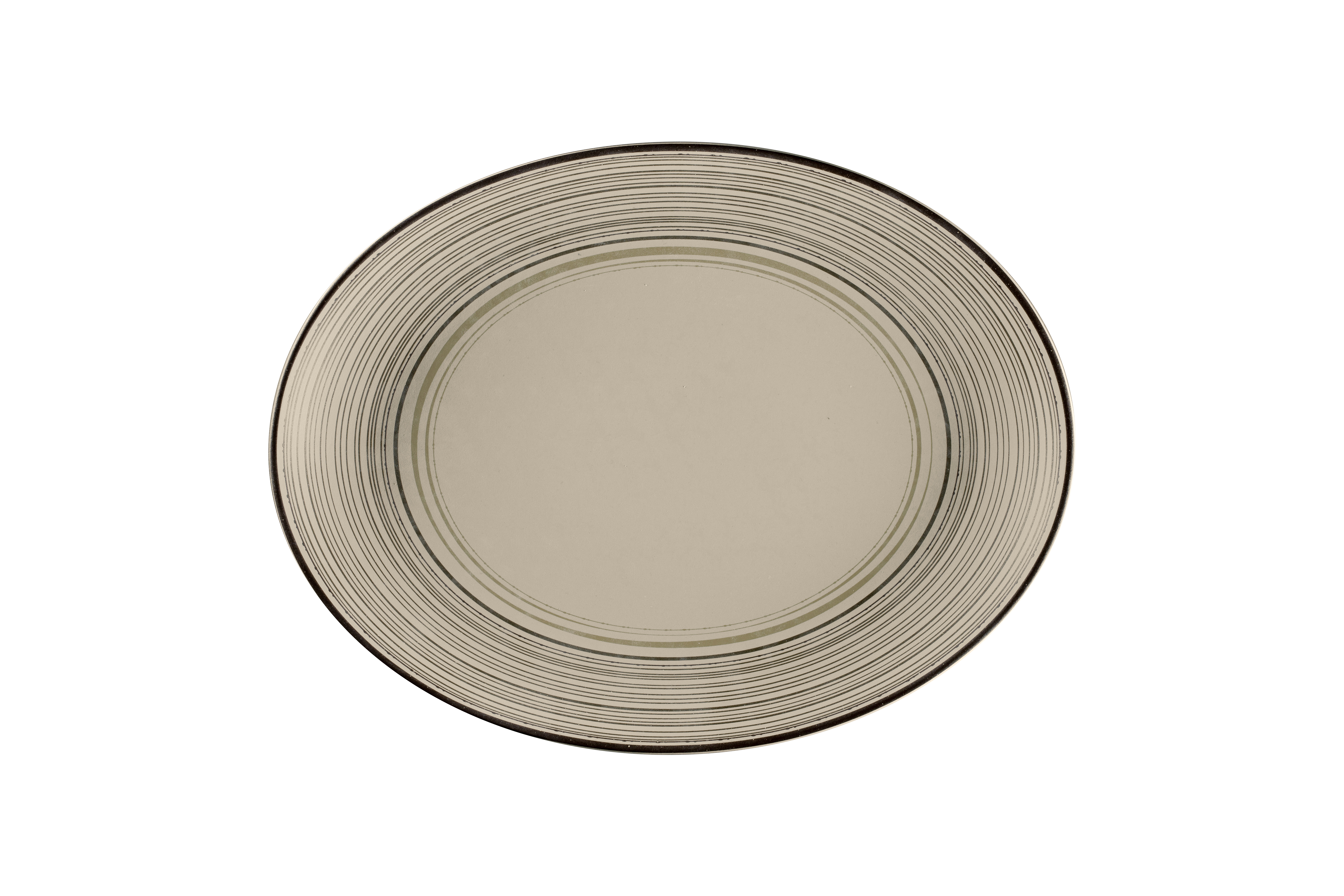 Platte oval 36x27x3,5cm ARGILA LARISSA decorated grey