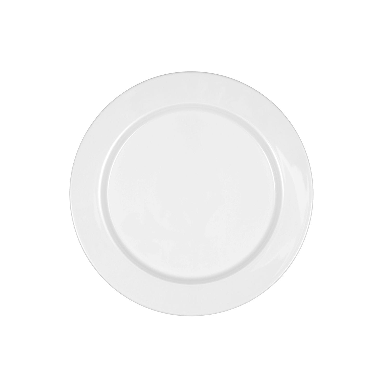 Teller flach rund 26cm MANDARIN weiß