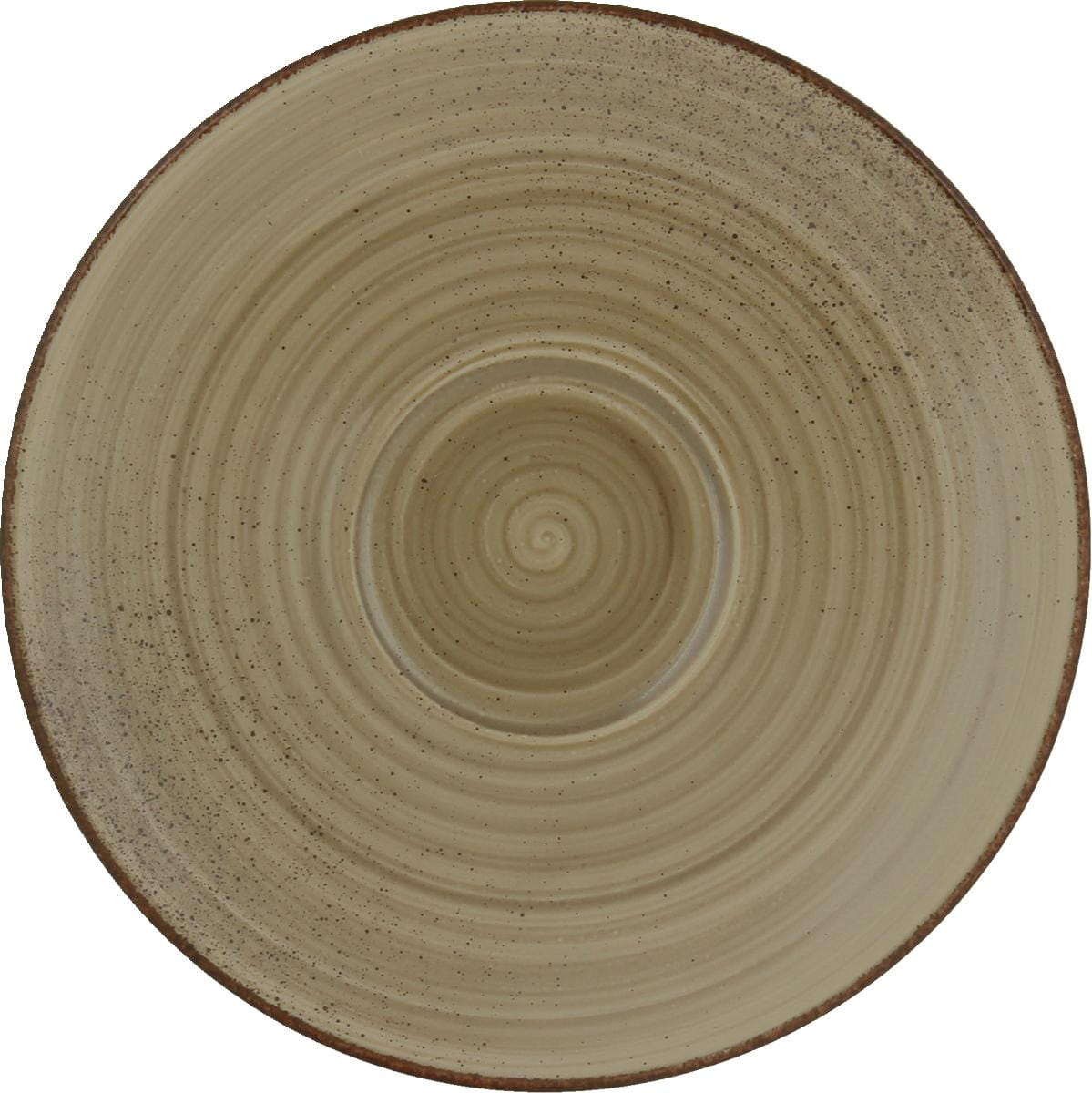 Kombi-Untertasse rund 15cm MODERN RUSTIC wood