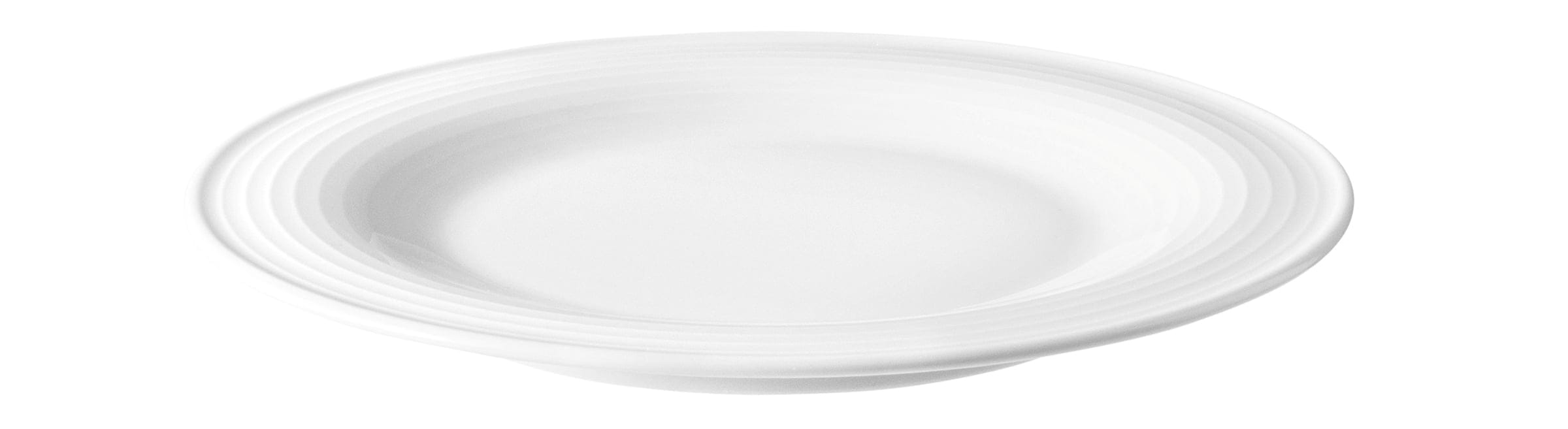 Teller rund mit Relief flach 17cm BLUES weiß