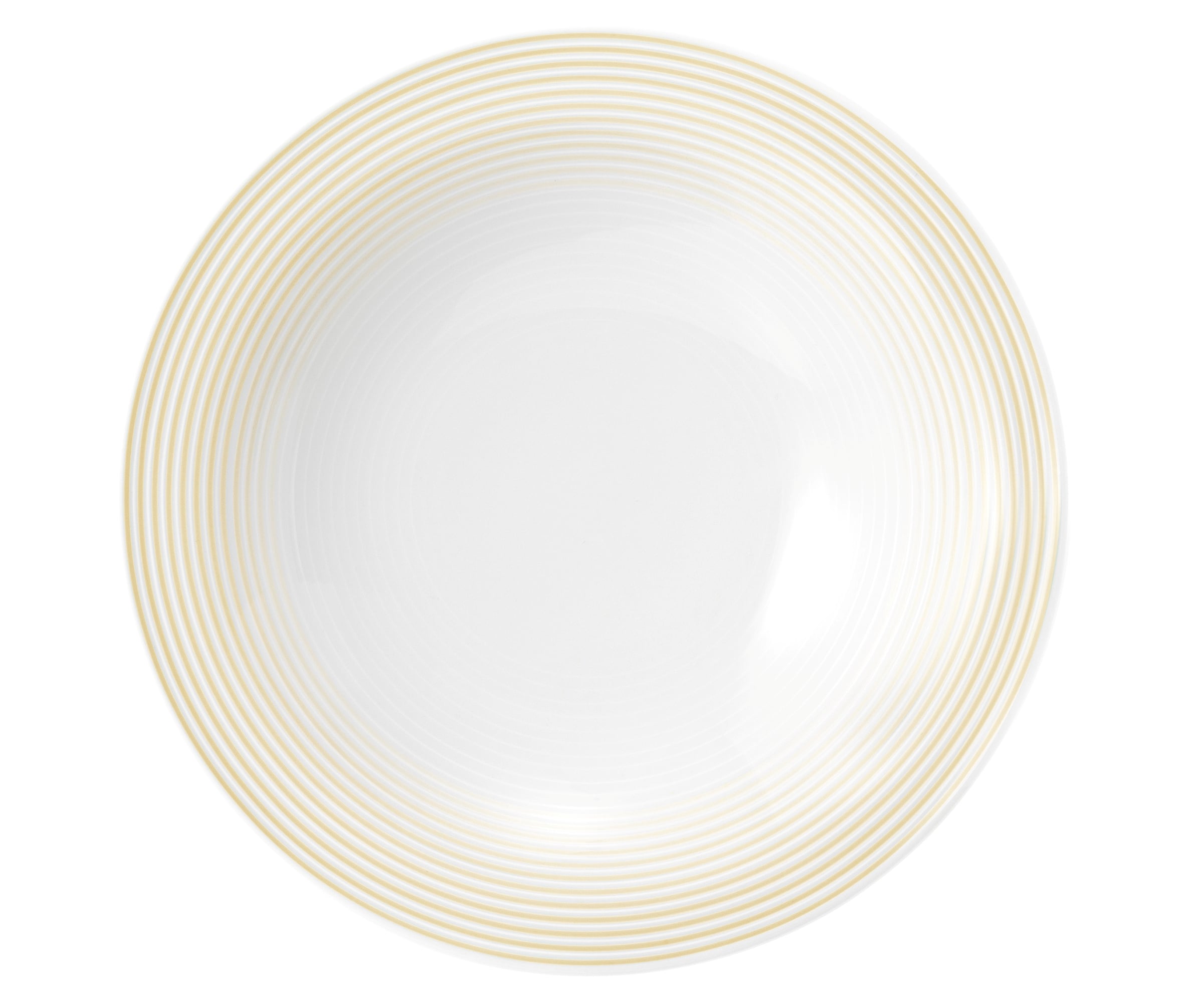 Teller rund mit Relief tief 23cm BLUES sandbeige