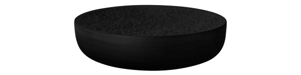 Servierpodest 16 cm Relief Nori bisquit schwarz