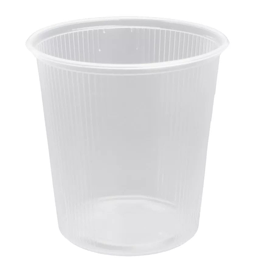 100 Stück Verpackungsbecher rund 500ml klar