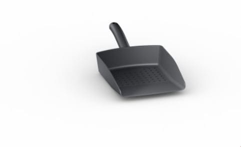 Schaufel gelocht iVARIO schwarz Kunststoff