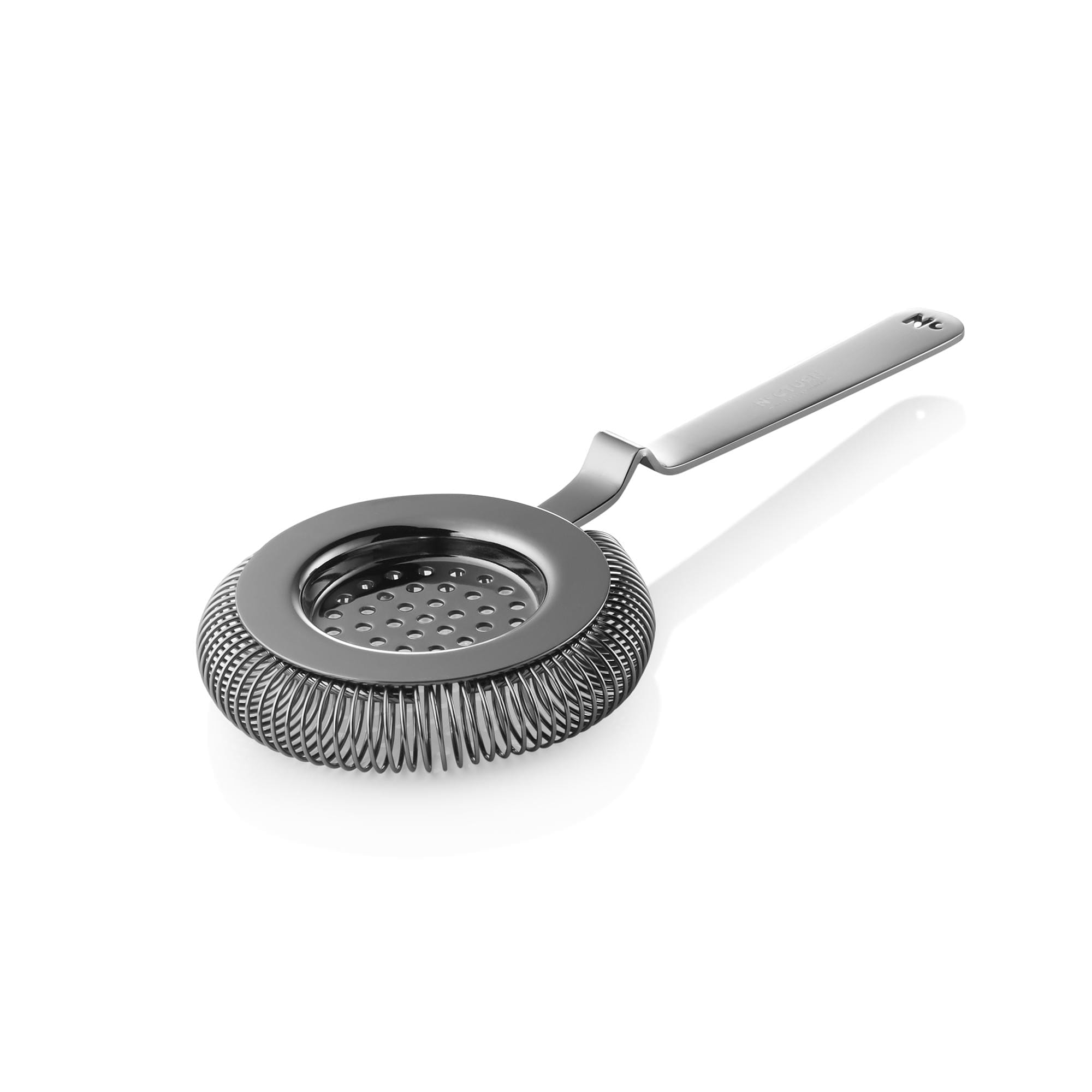 Barsieb mit Feder Ø8,5 20,5cm NOCTURN 18/8 gun metal