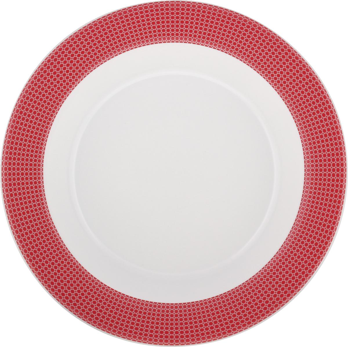 Spezialteller tief Fahne 23cm INVITA DIMENSION PUNKTE kirschrot