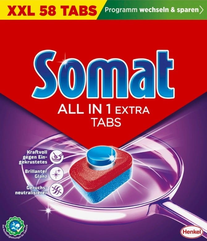 58 Stück Spülmaschinentabs ALL IN 1 EXTRA