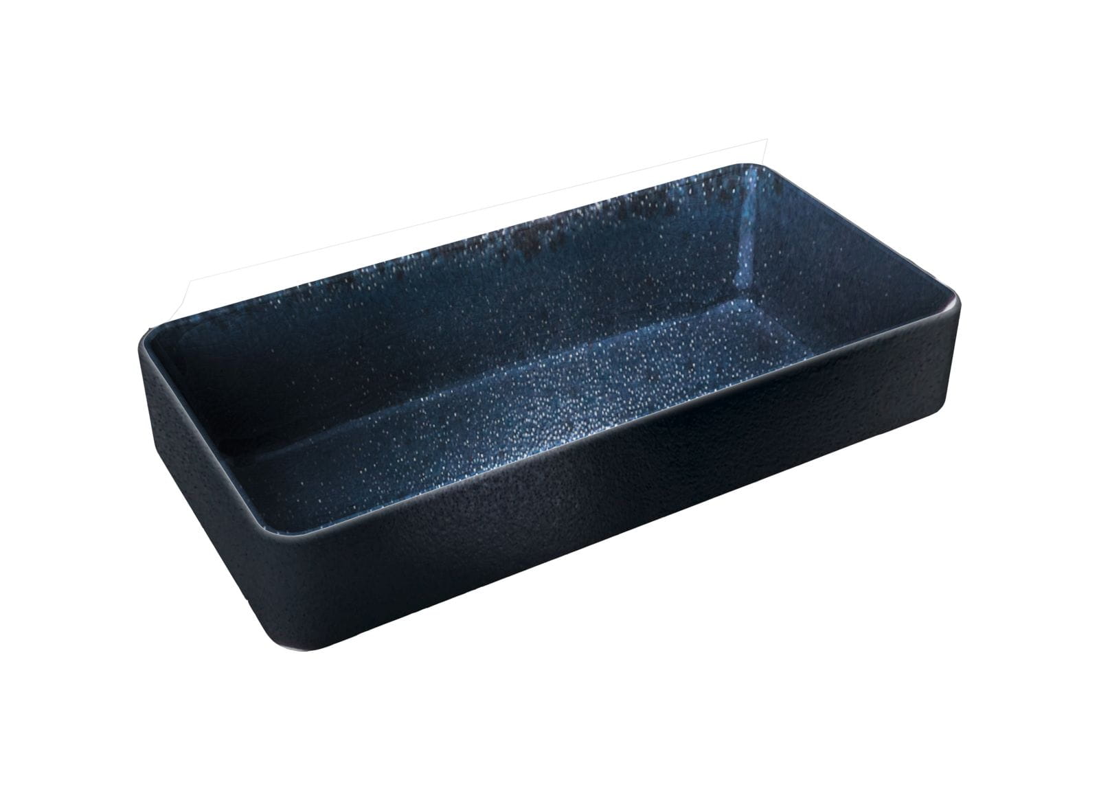 Schale tief eckig 18x9 cm NARA schwarz