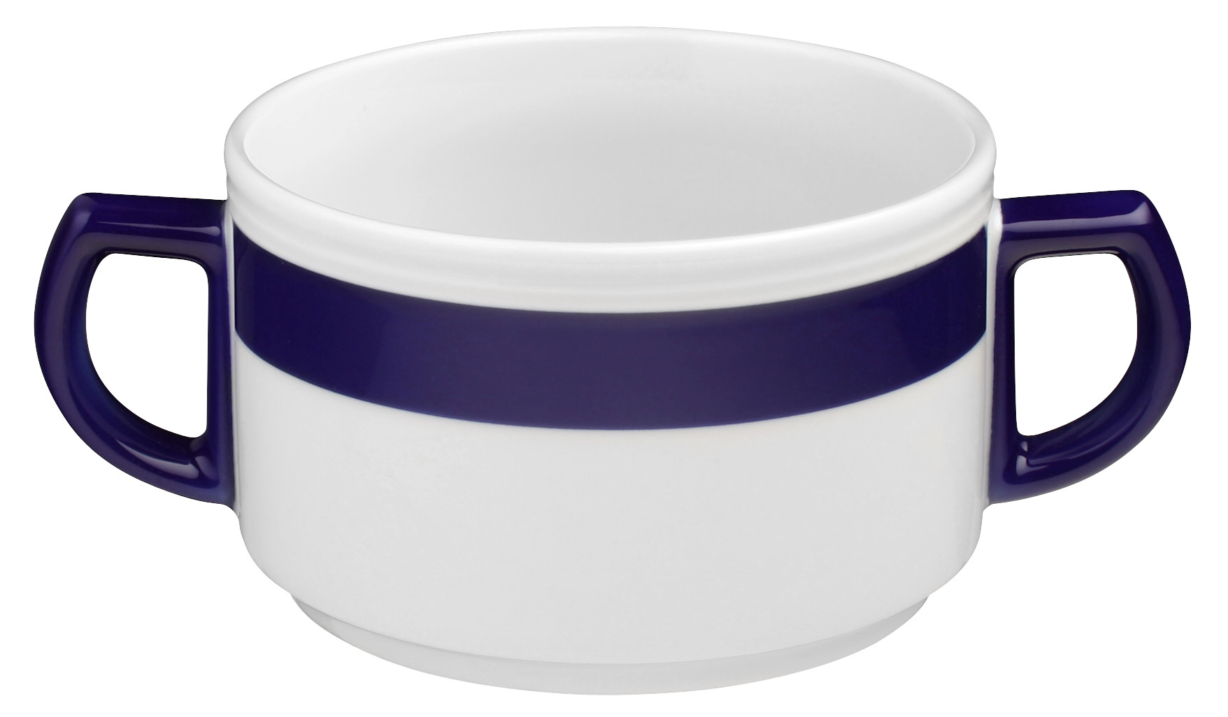 Suppentasse rund mit Relief 0,35l VITALIS blaues band