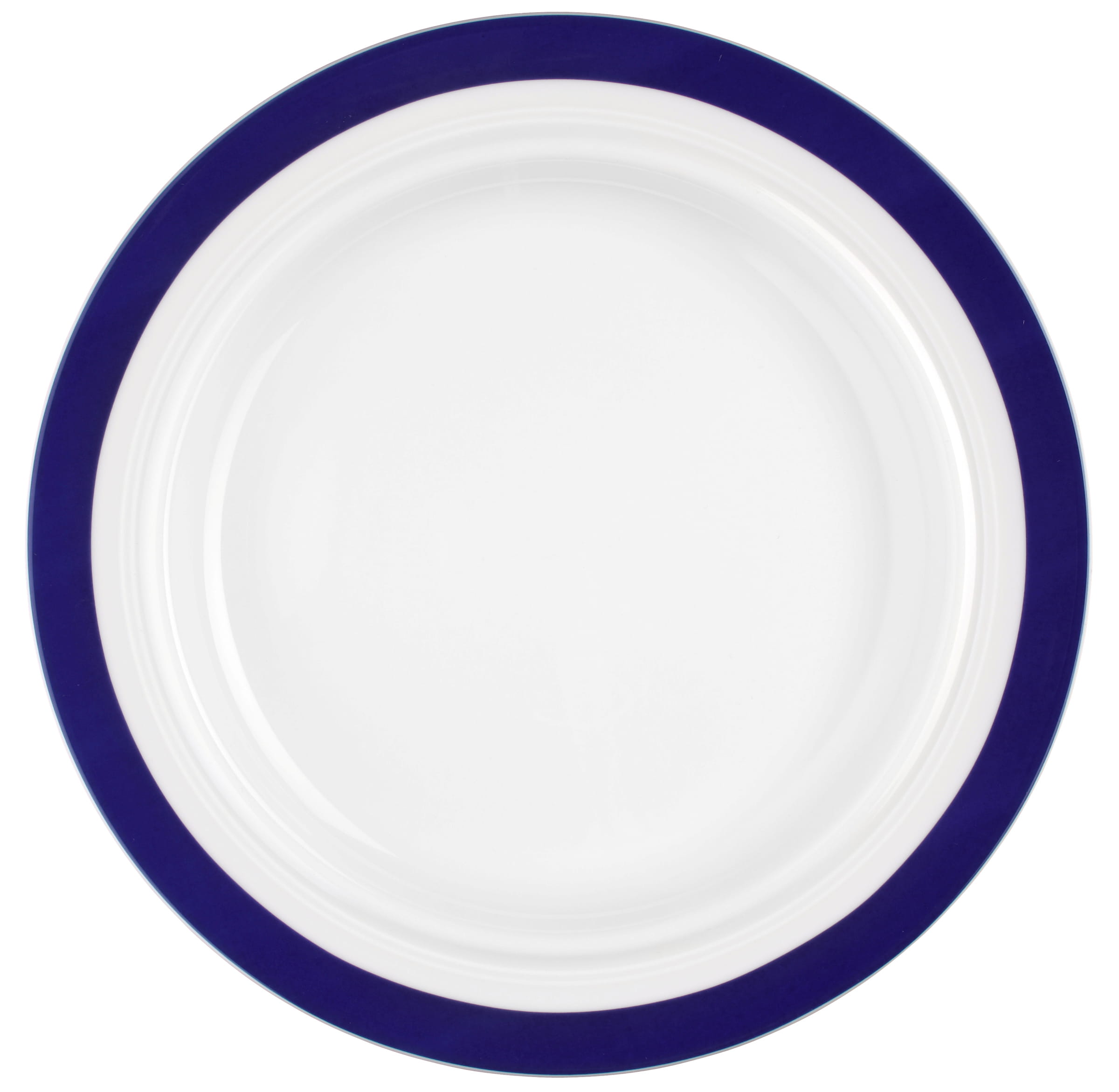 Teller rund mit Relief flach 25,5cm VITALIS blaues band