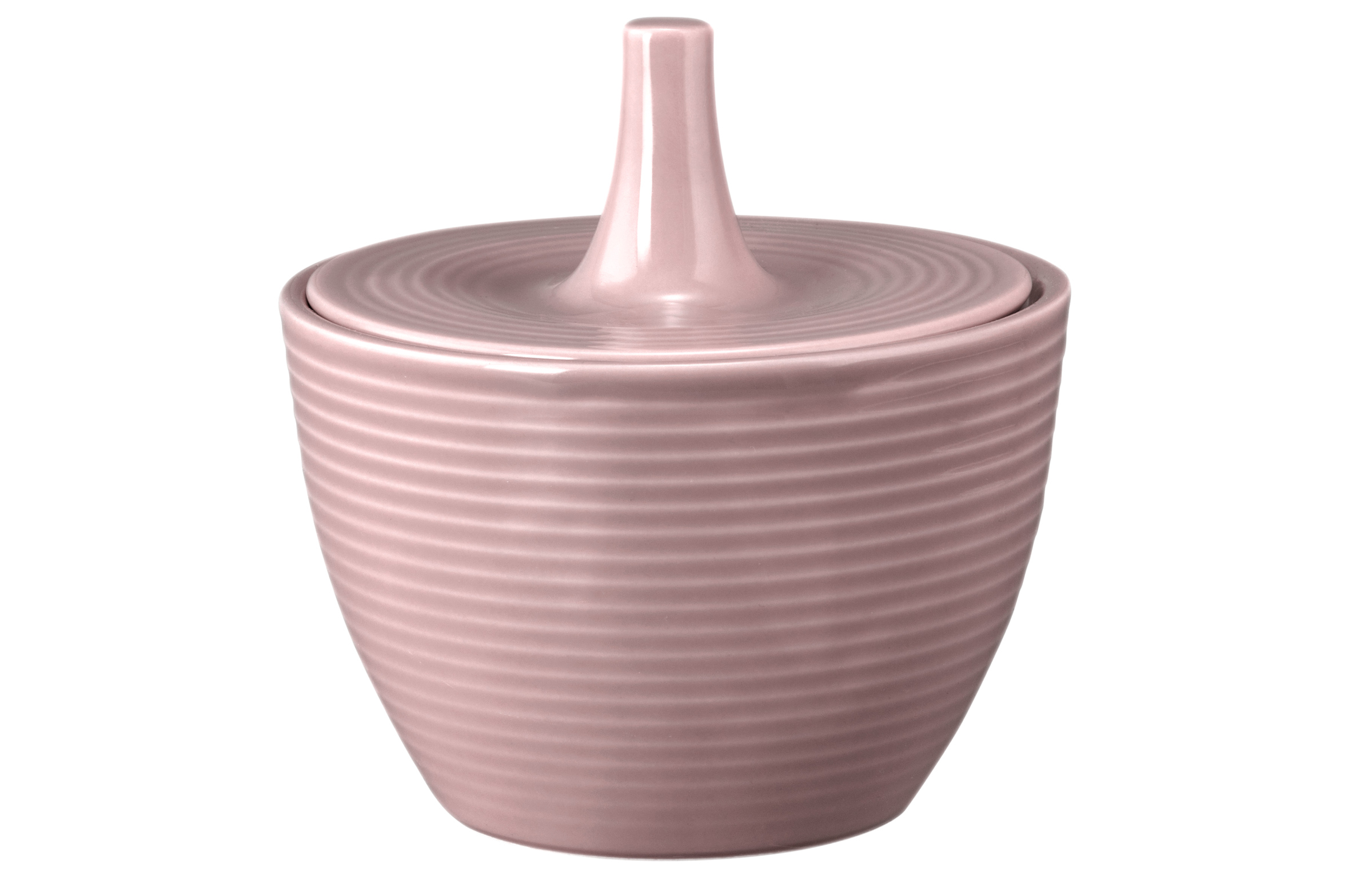 Zuckerdose rund mit Relief 0,27l mit Relief BEAT altrosa