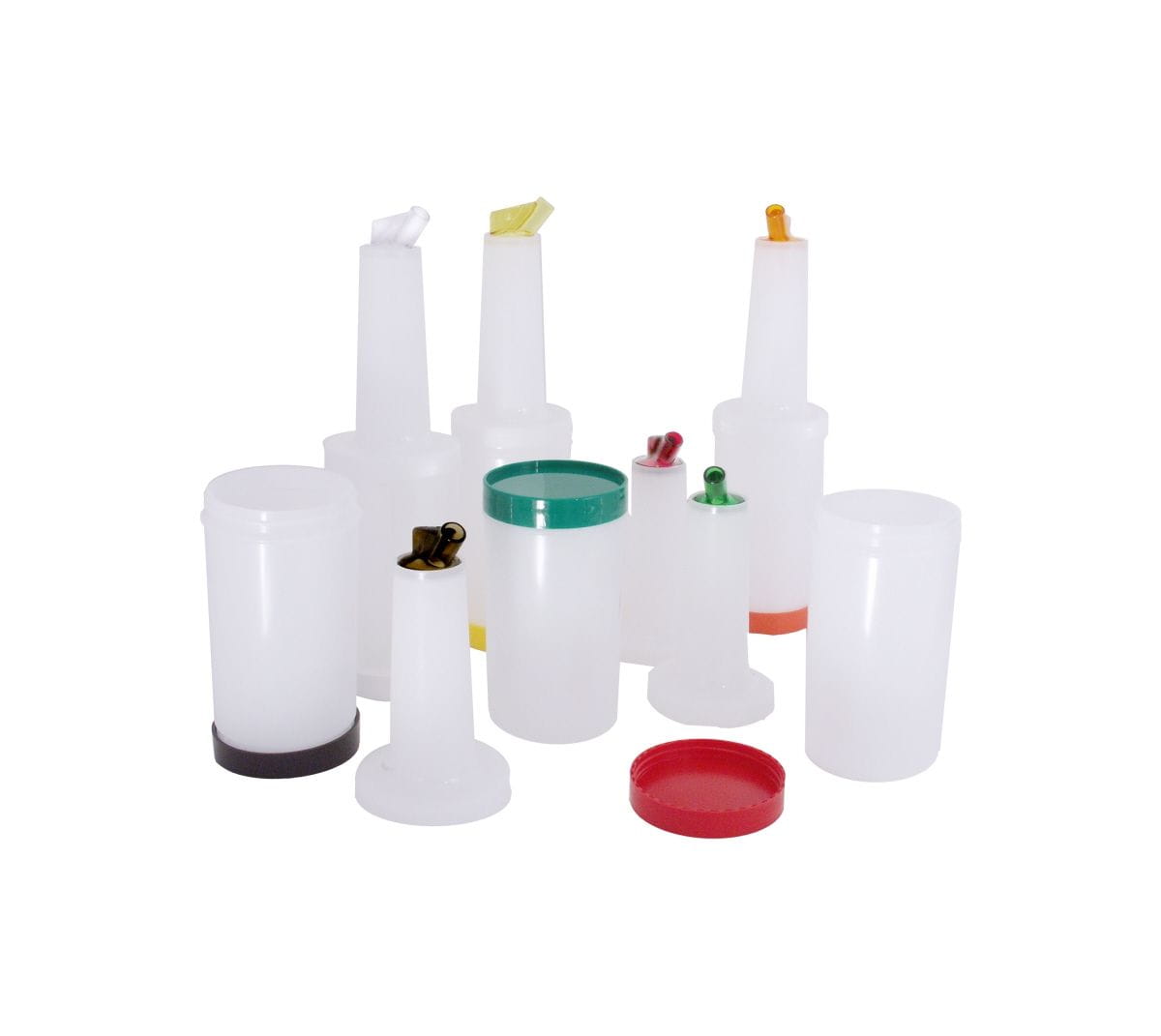 Servierflasche/Speedbottle 1l H: 33,5cm Ø 9cm Deckel gelb