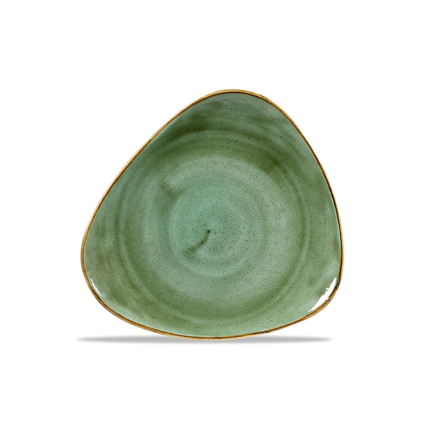 Teller dreieckig 26,5cm STONECAST samphire green