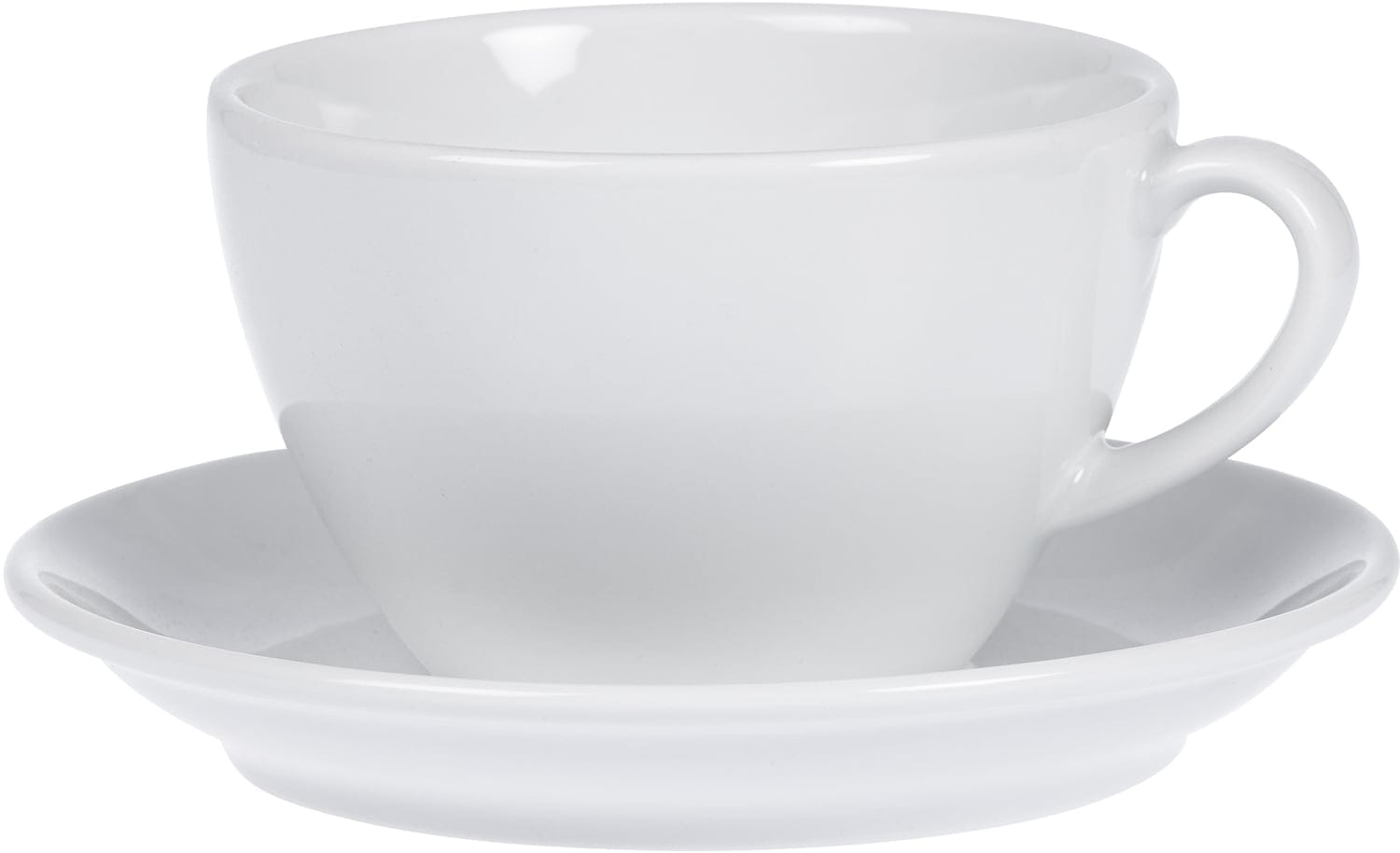 Milchkaffeetasse 0,3L mit Untertasse BISTRO weiß
