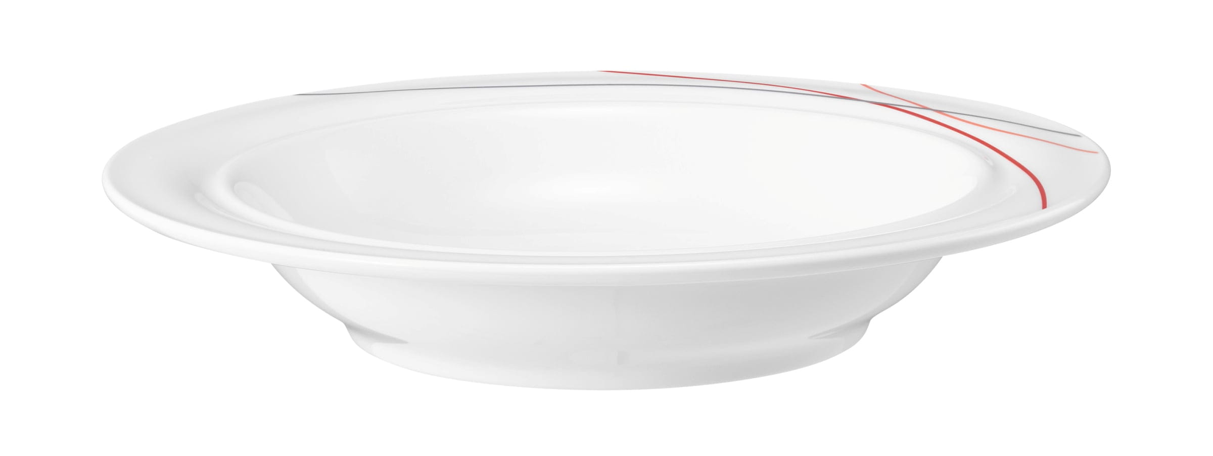 Teller rund tief 23cm COMMUNITY red line