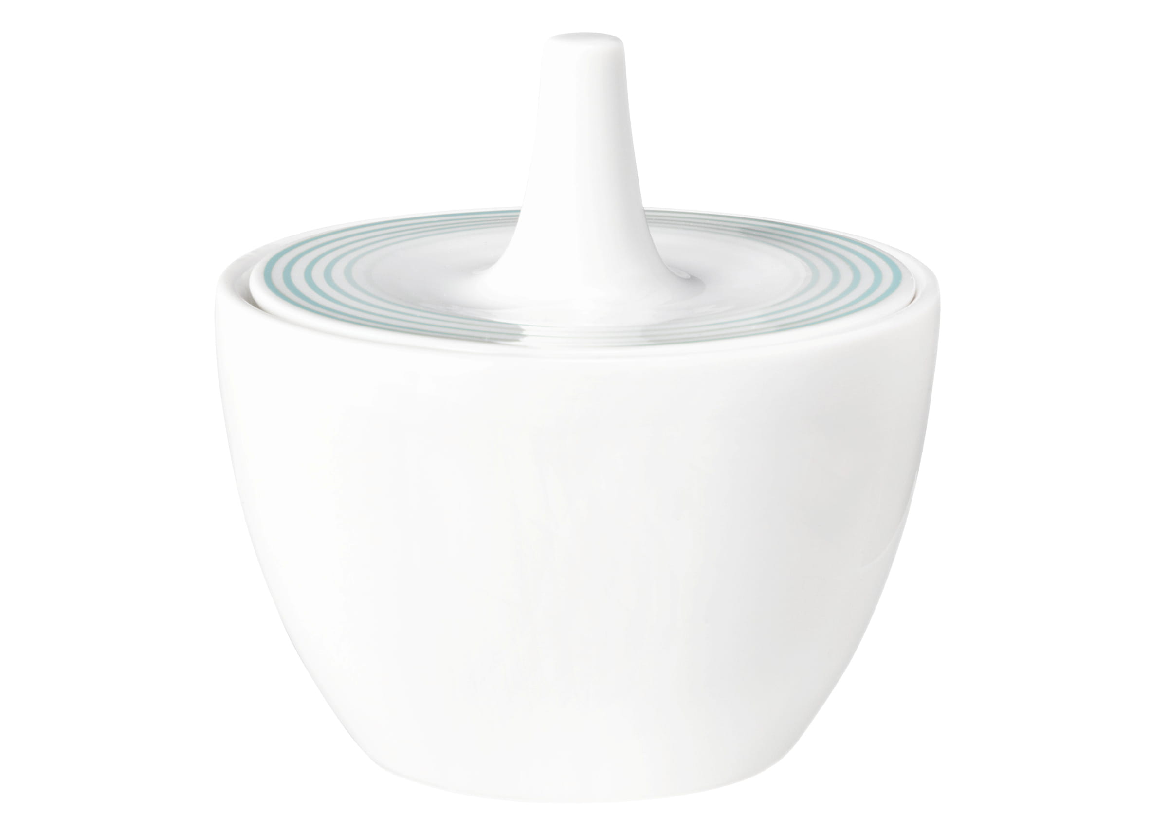 Zuckerdose rund mit Relief 0,27l BLUES arktisblau