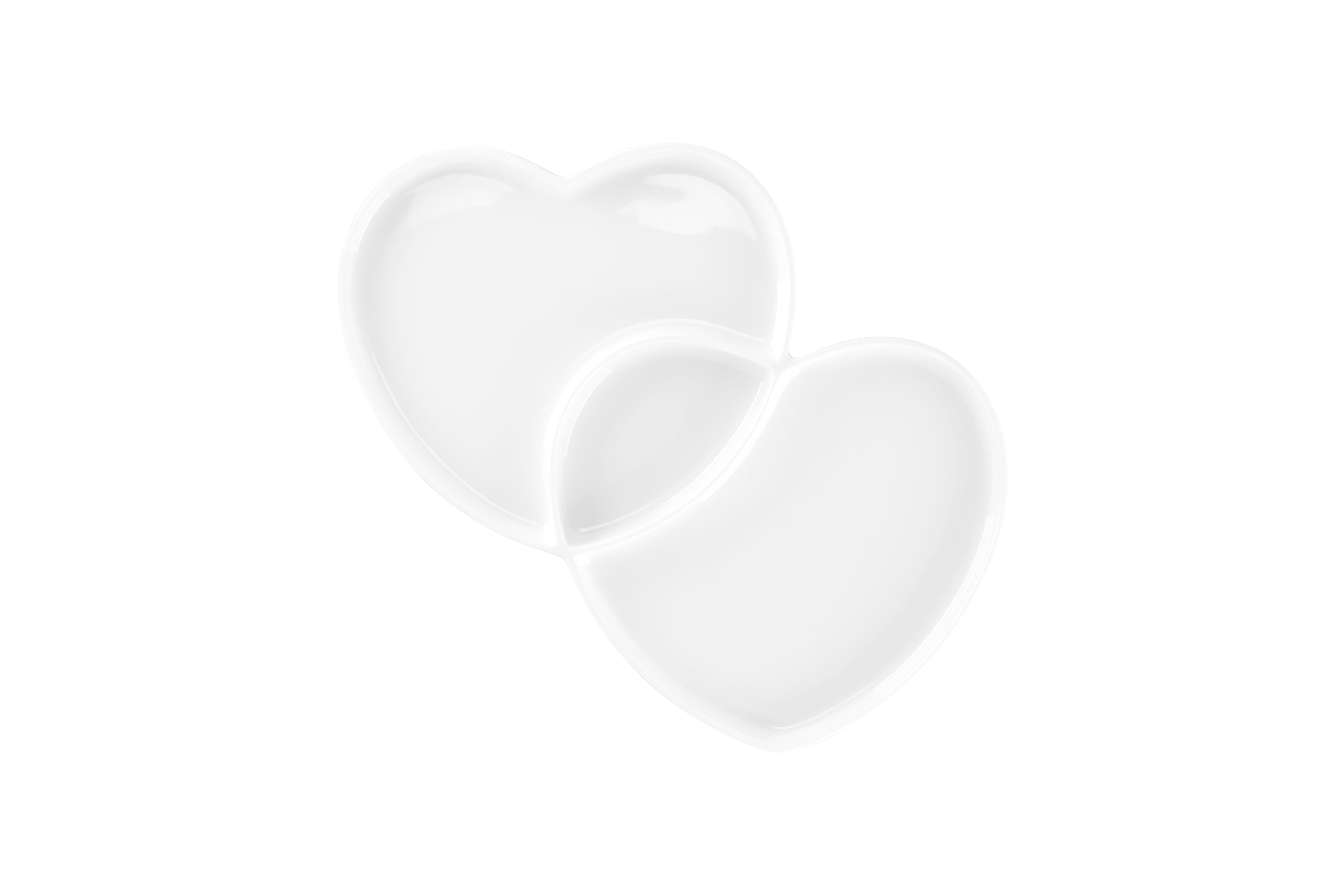 Teller flach zum Teilen 29x26,4x2,5cm 0,55L CLICHÉ white